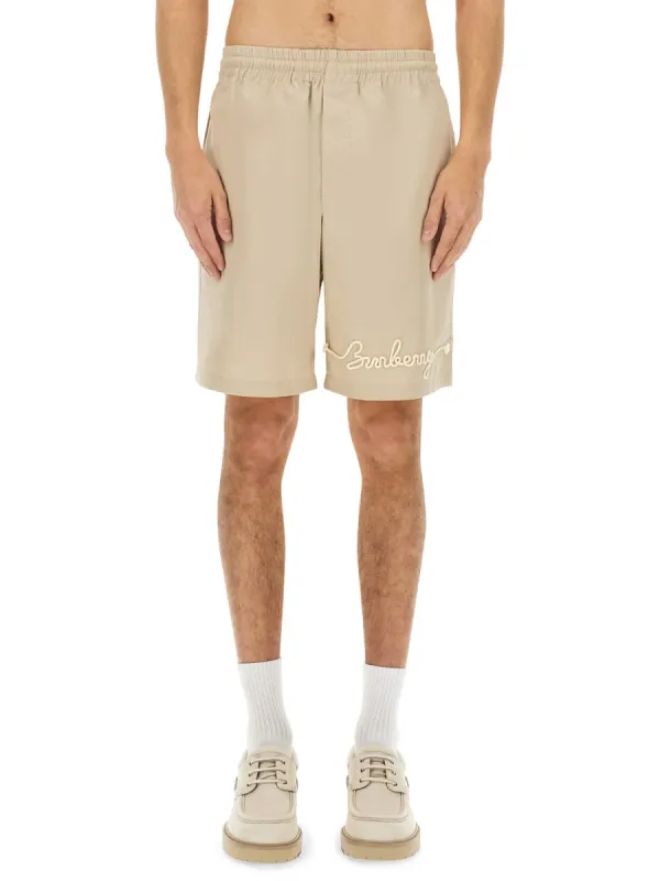 Nautical Style Logo Shorts made by Burberry