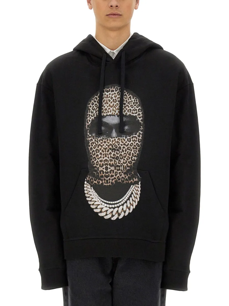 Leopard Mask Print Sweatshirt sold by Wanan Luxury