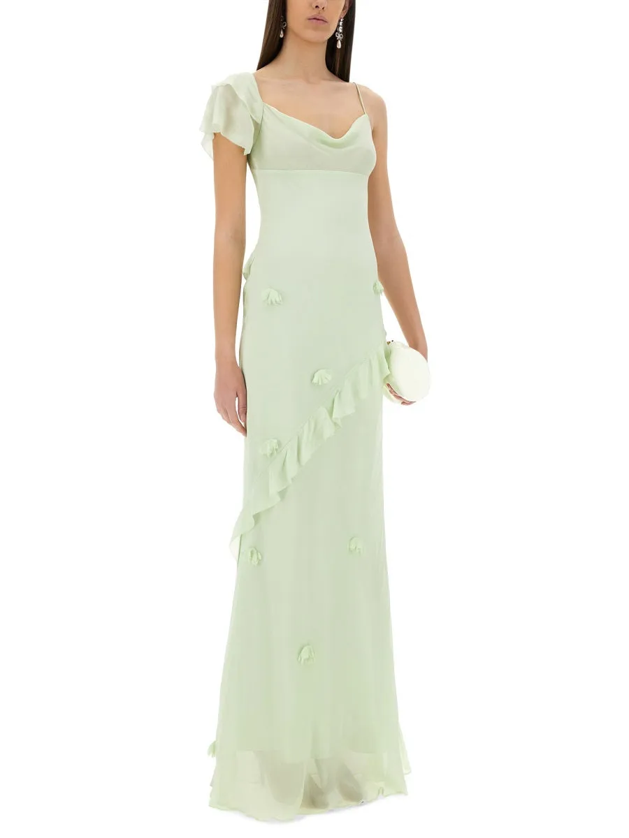 Long Dress With Floral Appliqués sold by Wanan Luxury product image thumbnail 2