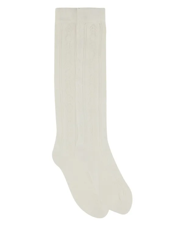 Perforated Cotton Socks With Vlogo sold by Wanan Luxury