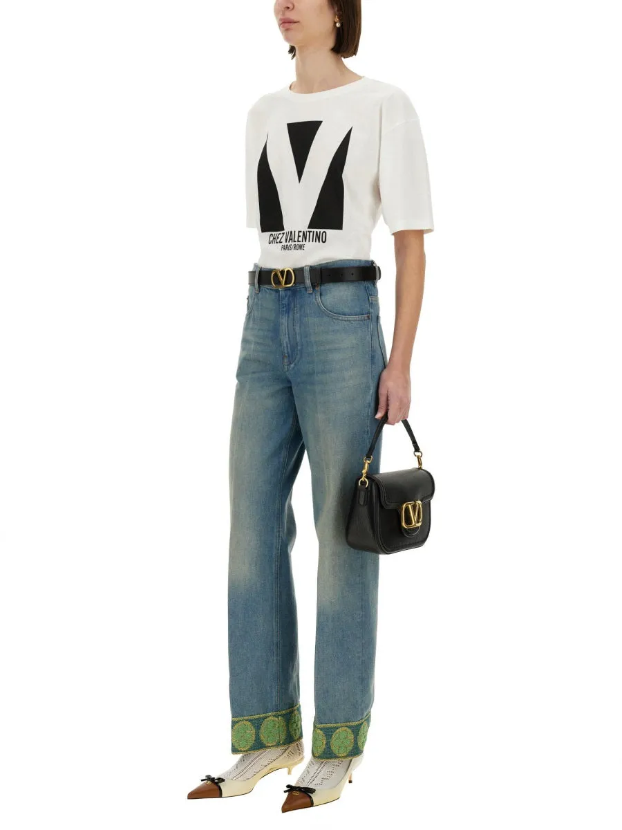 "Chez Valentino" Print T-Shirt sold by Wanan Luxury product image thumbnail 2