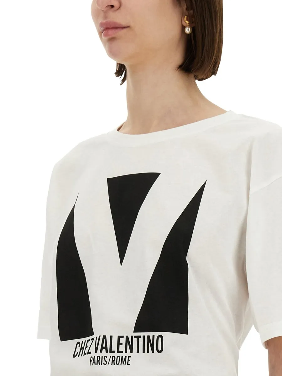 "Chez Valentino" Print T-Shirt sold by Wanan Luxury product image thumbnail 4