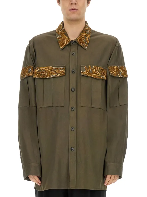Shirt With Embroidery made by Dries Van Noten