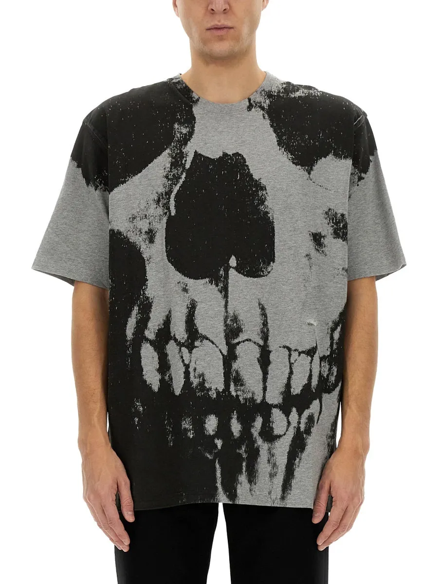 Skull Print T-Shirt sold by Wanan Luxury