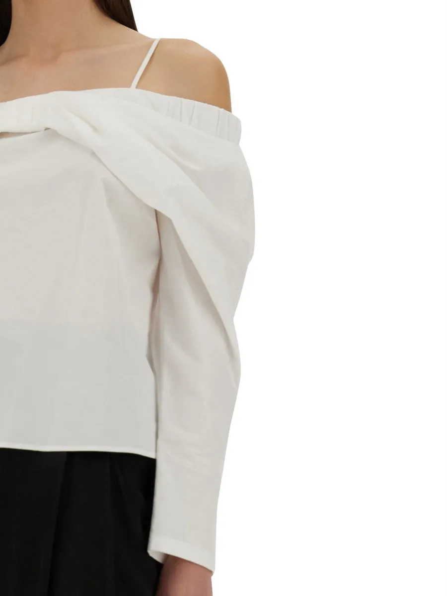 "Off-Shoulder" Shirt sold by Wanan Luxury product image thumbnail 4