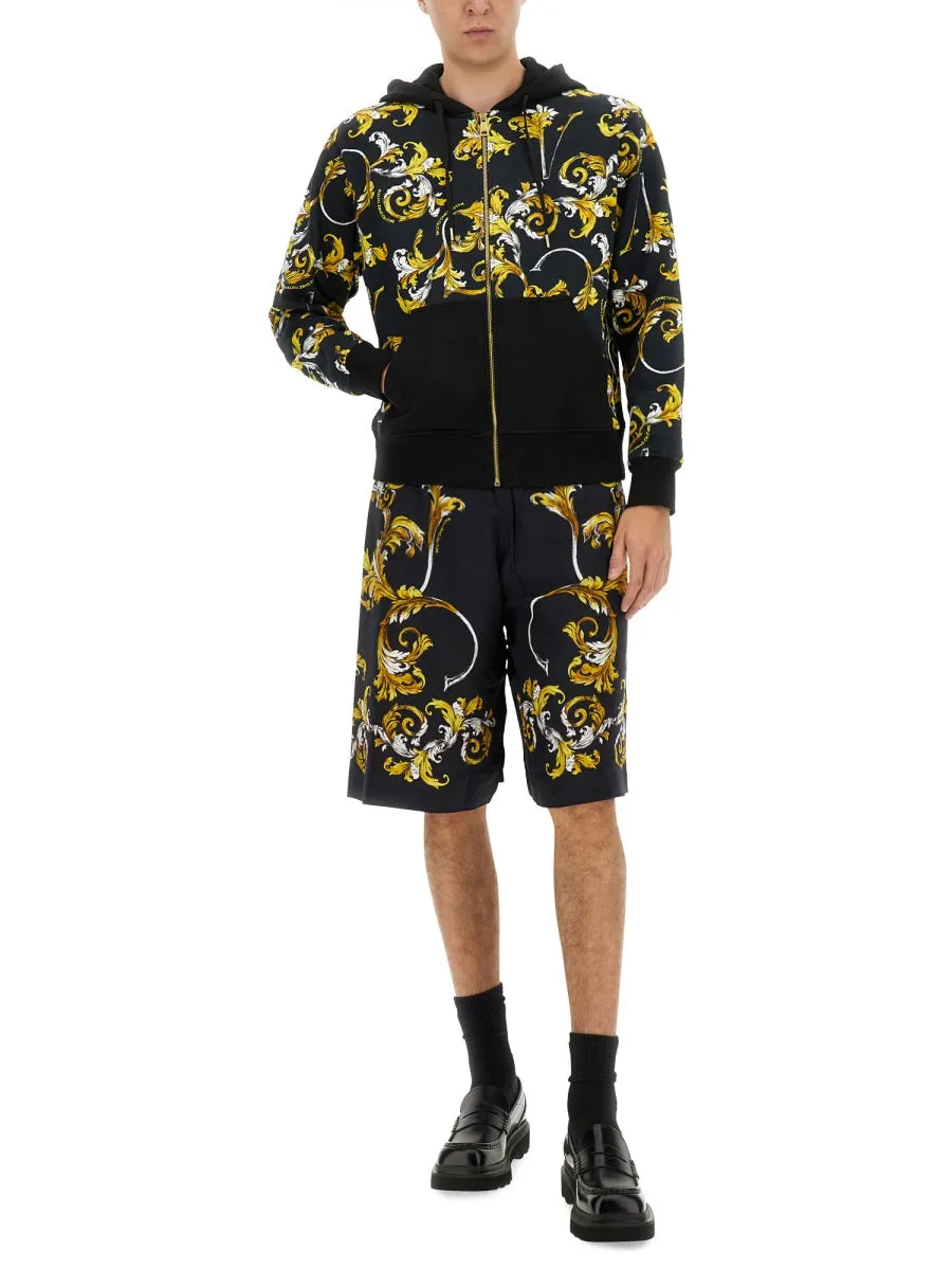 Shorts With Baroque Outline Print sold by Wanan Luxury product image thumbnail 2