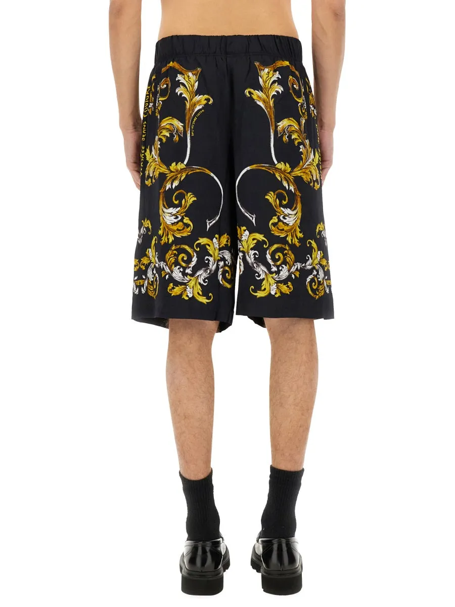 Shorts With Baroque Outline Print sold by Wanan Luxury product image thumbnail 3