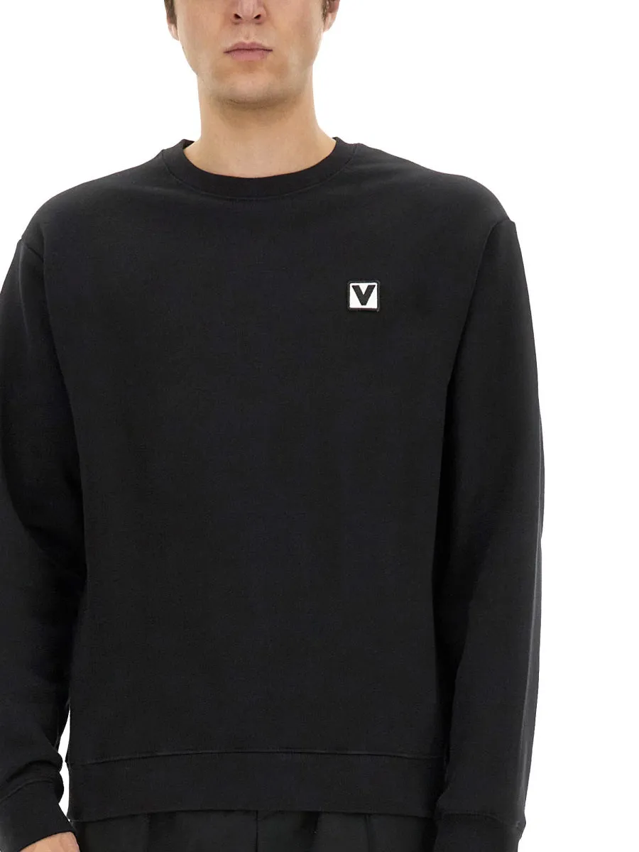 Cotton Crewneck Sweatshirt With "Chez Valentino" Patch sold by Wanan Luxury product image thumbnail 4