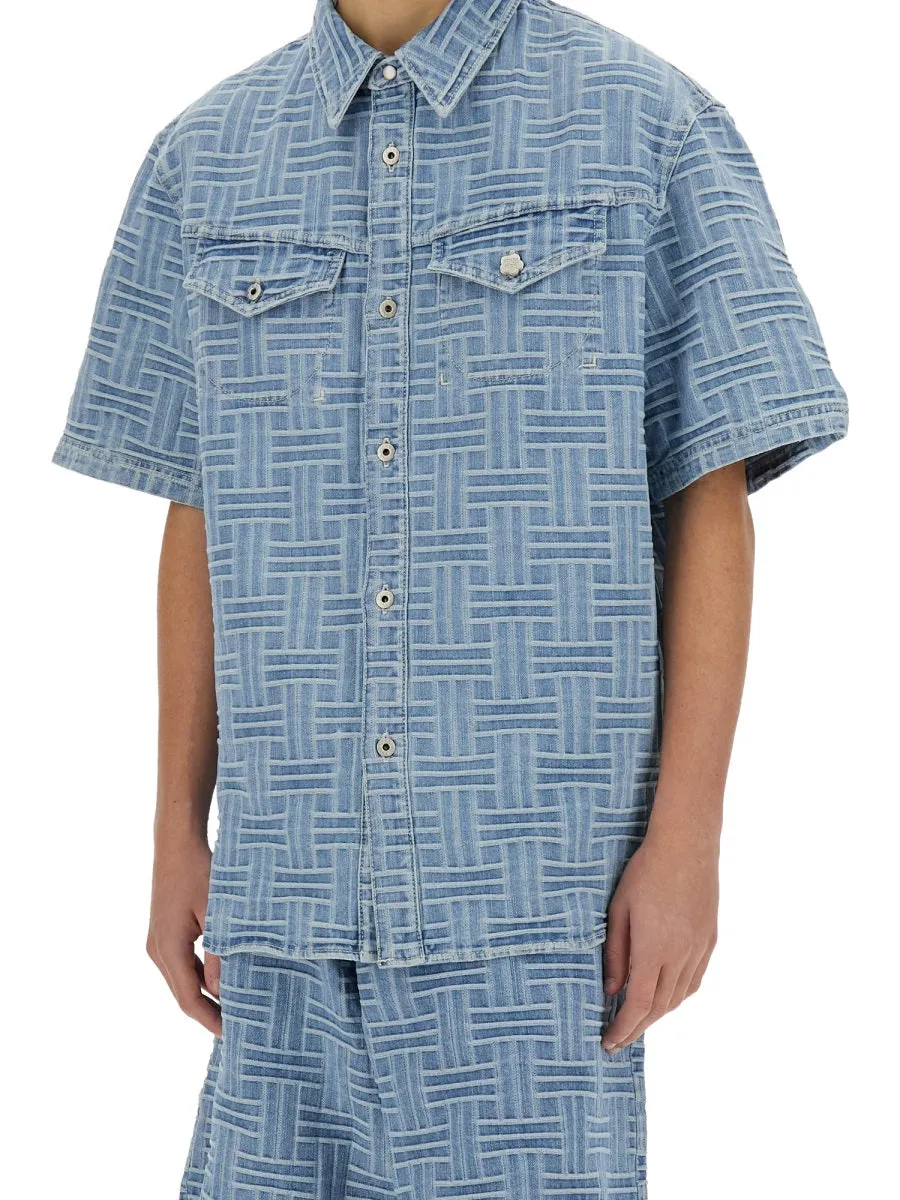 Denim Shirt sold by Wanan Luxury product image thumbnail 4