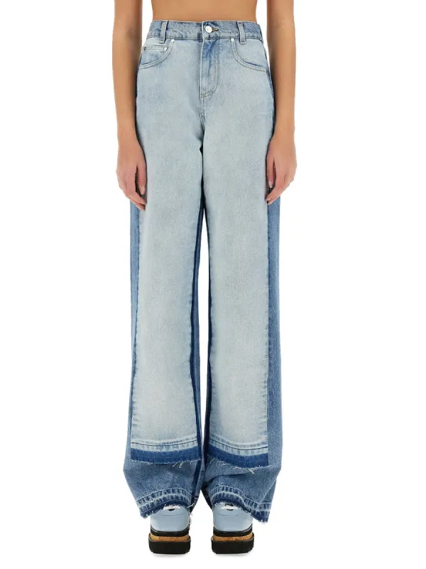 Straight-Leg Jeans With Contrasting Panels made by Stella McCartney