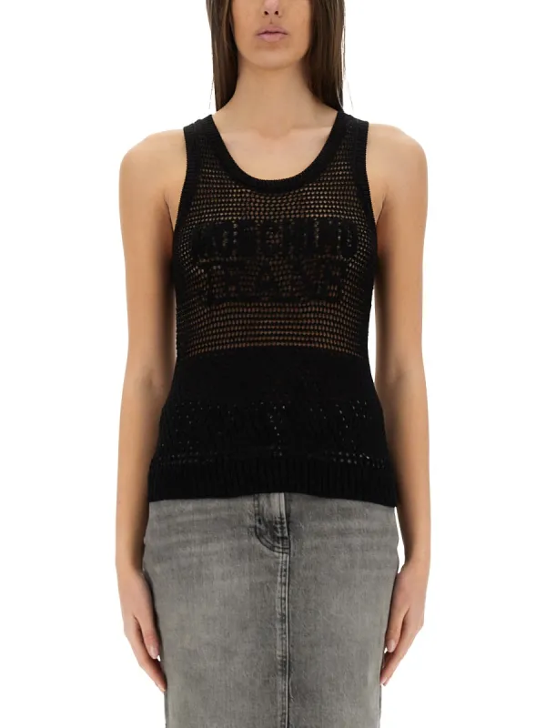 Mesh Top With Logo made by Wanan Luxury