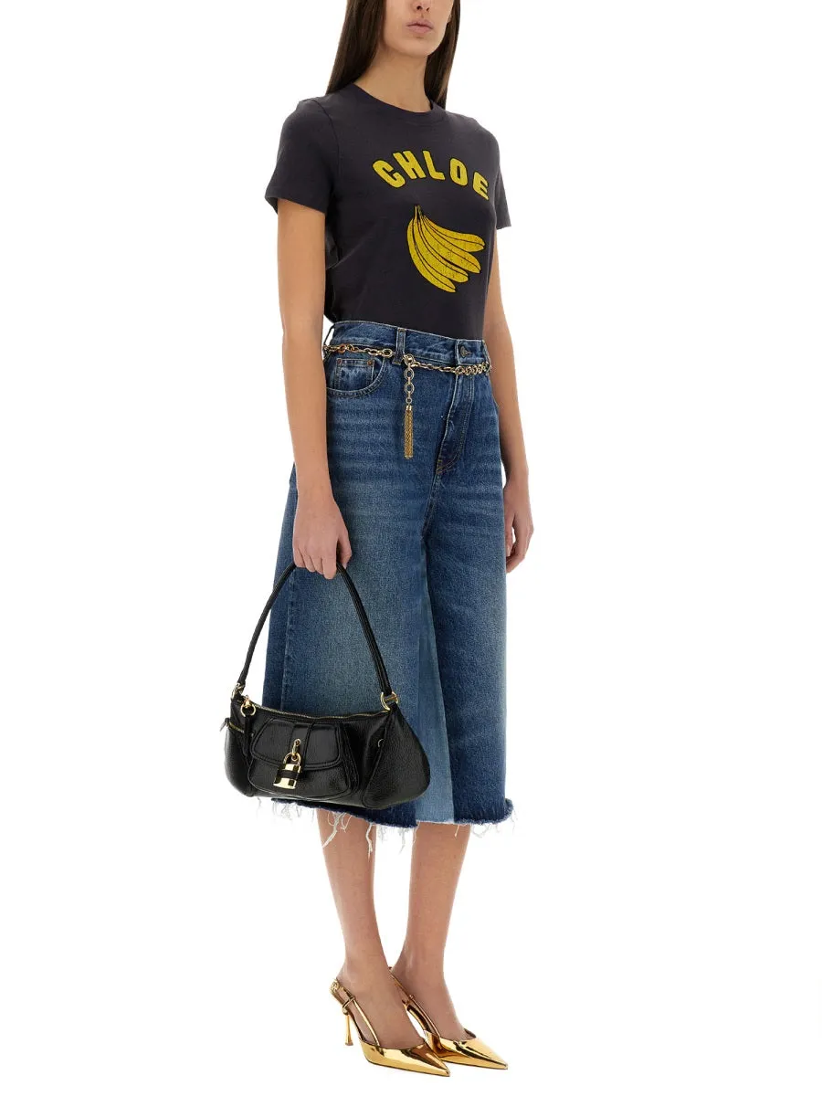 Patchwork Denim Bermuda Shorts sold by Wanan Luxury product image thumbnail 2