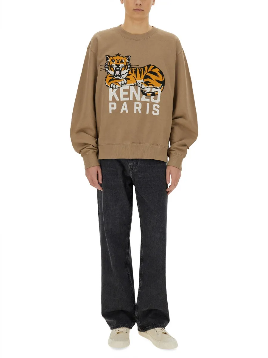"Happy Tiger" Sweatshirt sold by Wanan Luxury product image thumbnail 2