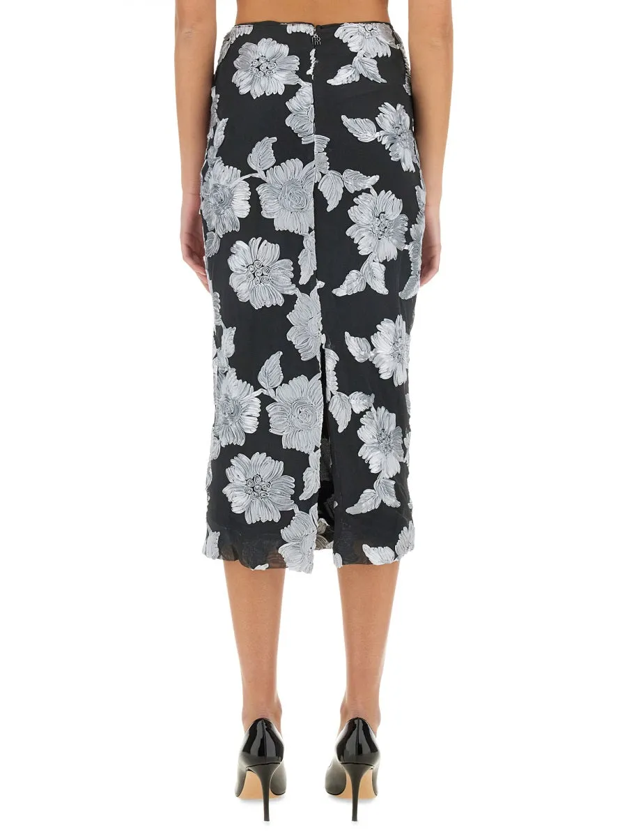 Floral Pencil Skirt sold by Wanan Luxury product image thumbnail 3