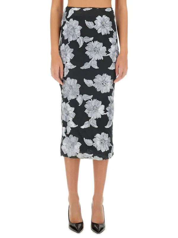 Floral Pencil Skirt made by Wanan Luxury