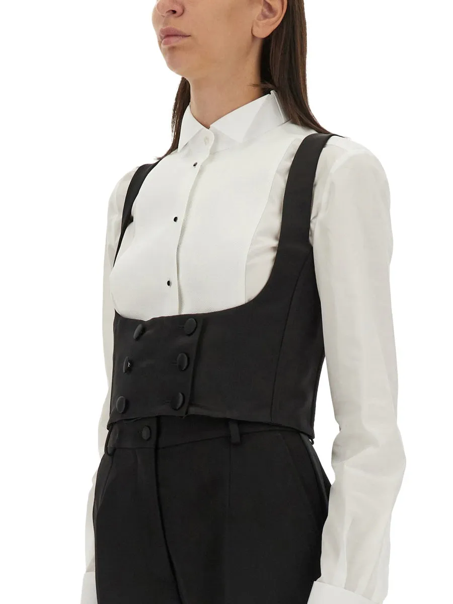 Double-Breasted Tuxedo Vest sold by Wanan Luxury product image thumbnail 4