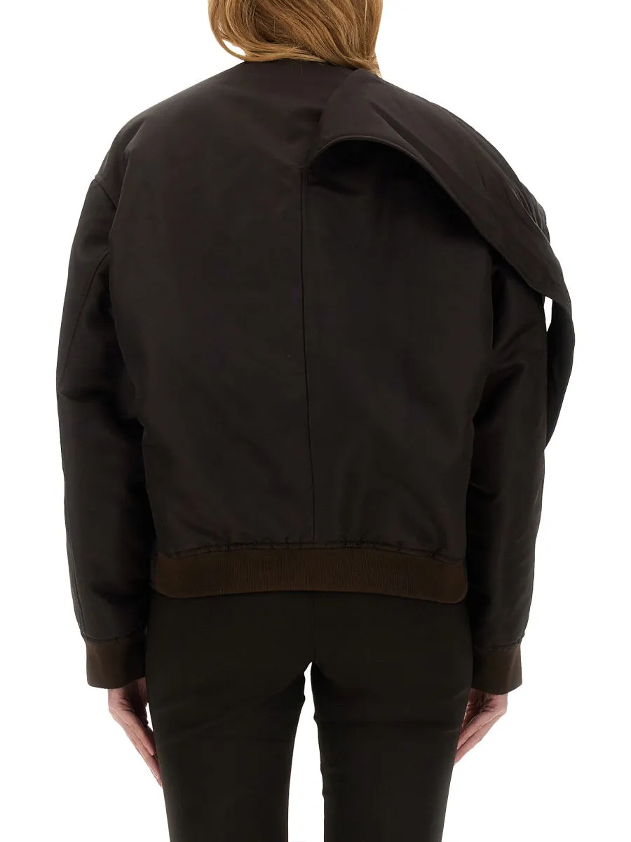 Bow Neck Bomber Jacket sold by Wanan Luxury product image thumbnail 3
