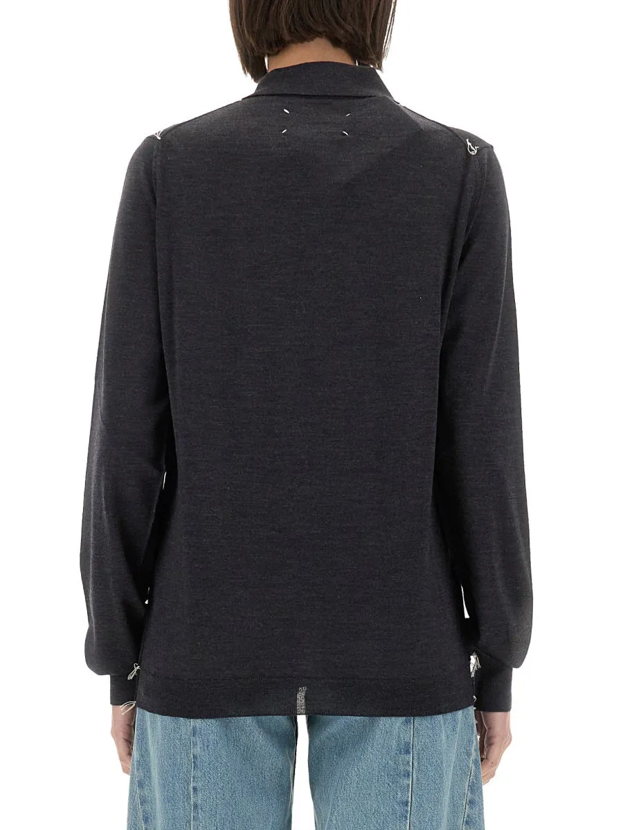 Wool Polo. sold by Wanan Luxury product image thumbnail 3