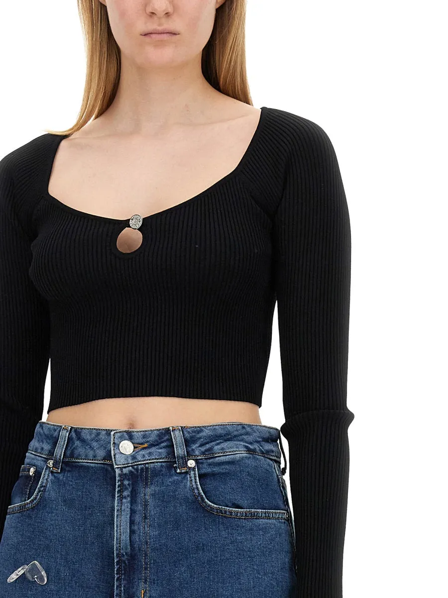 Ribbed Crop Top sold by Wanan Luxury product image thumbnail 4