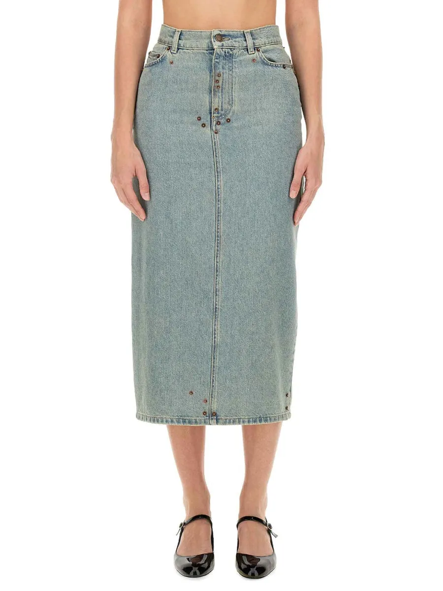 Denim Skirt sold by Wanan Luxury