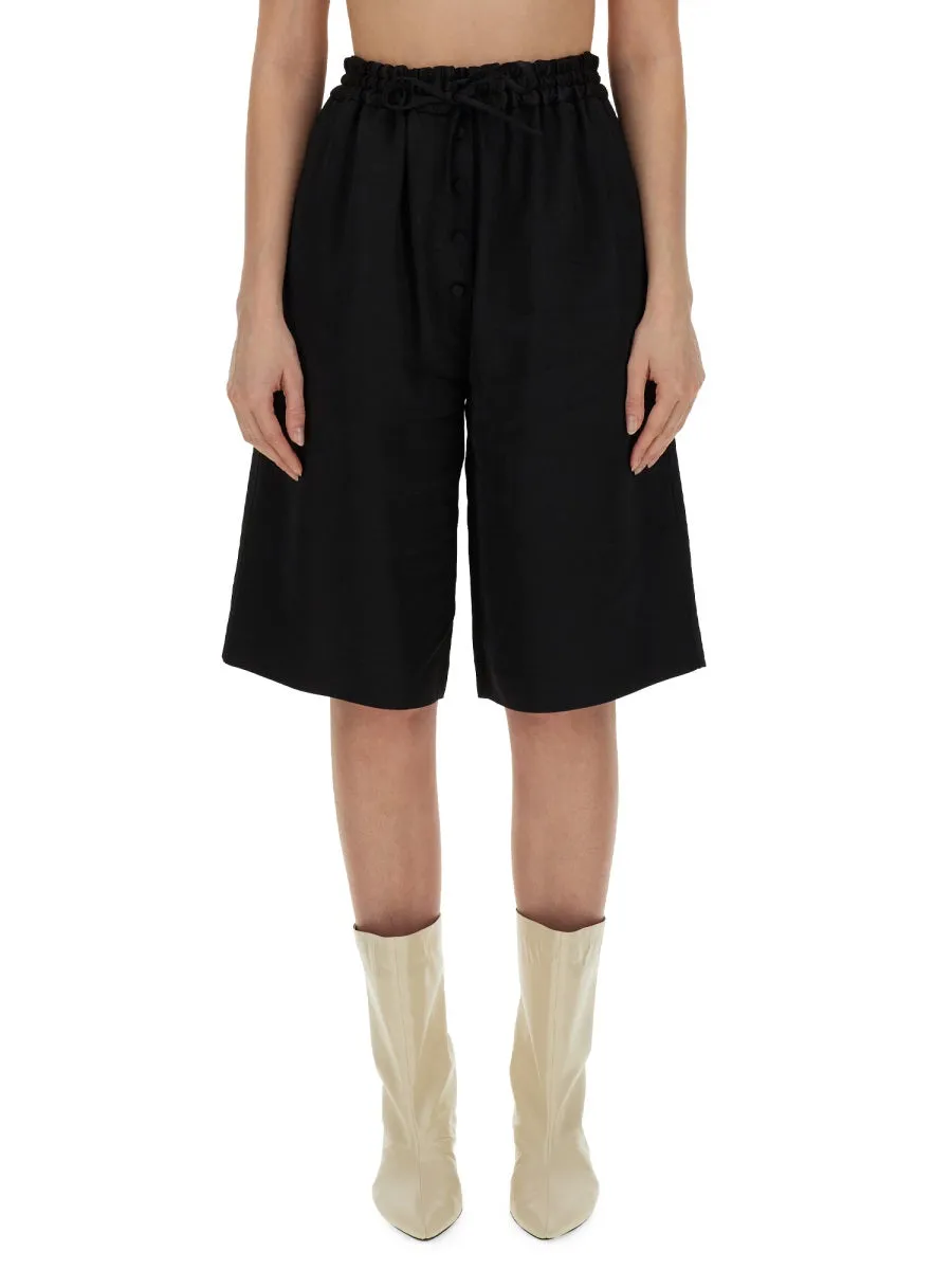 Wide Leg Bermuda Shorts sold by Wanan Luxury