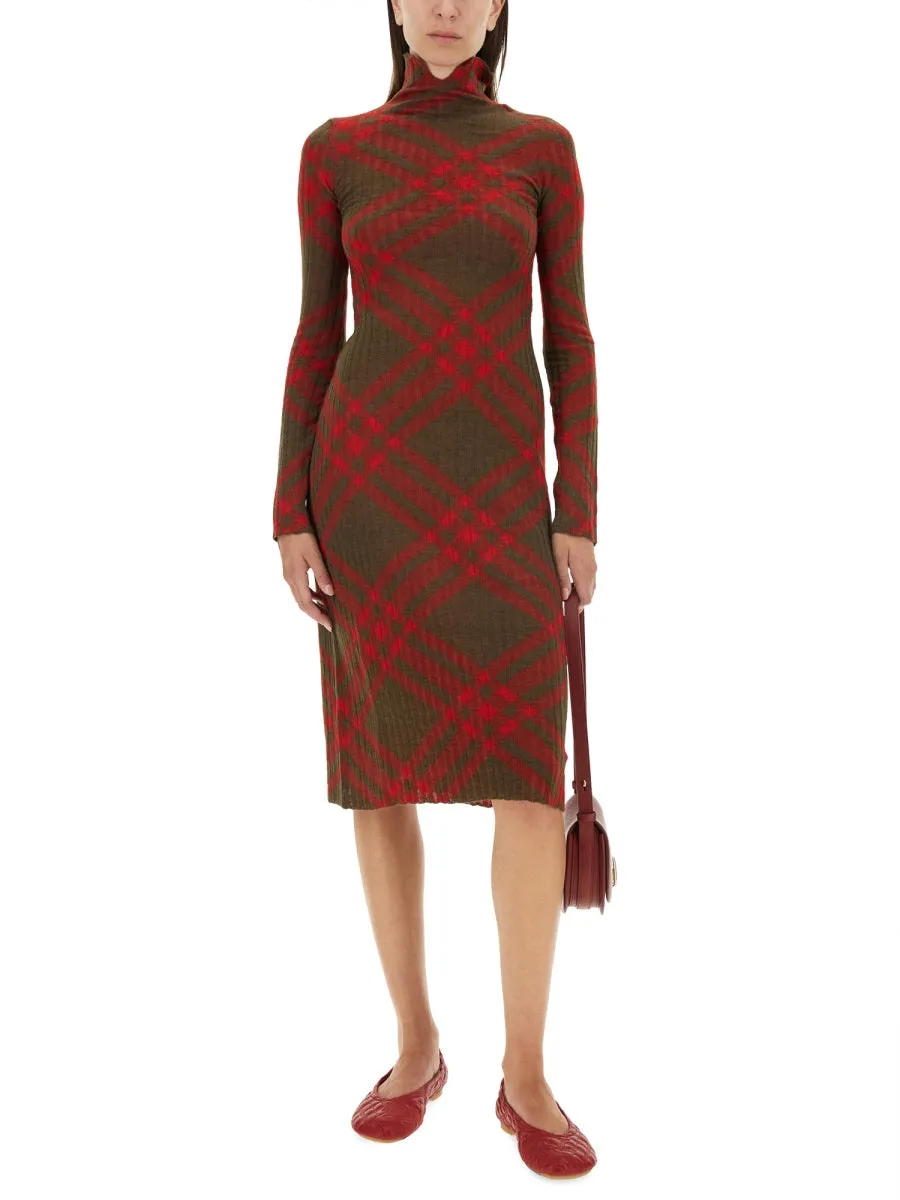 Check Wool Blend Dress sold by Wanan Luxury product image thumbnail 2