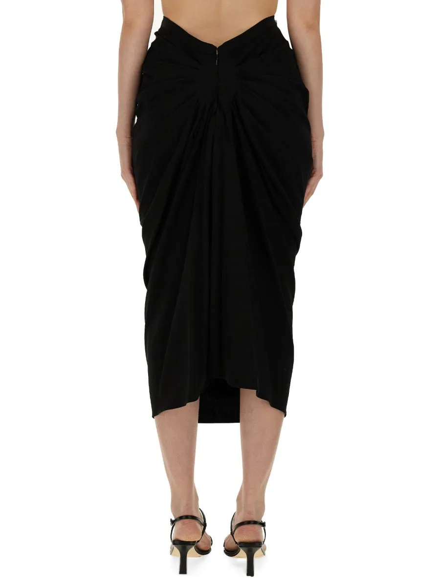 Skirt With Drape sold by Wanan Luxury product image thumbnail 3