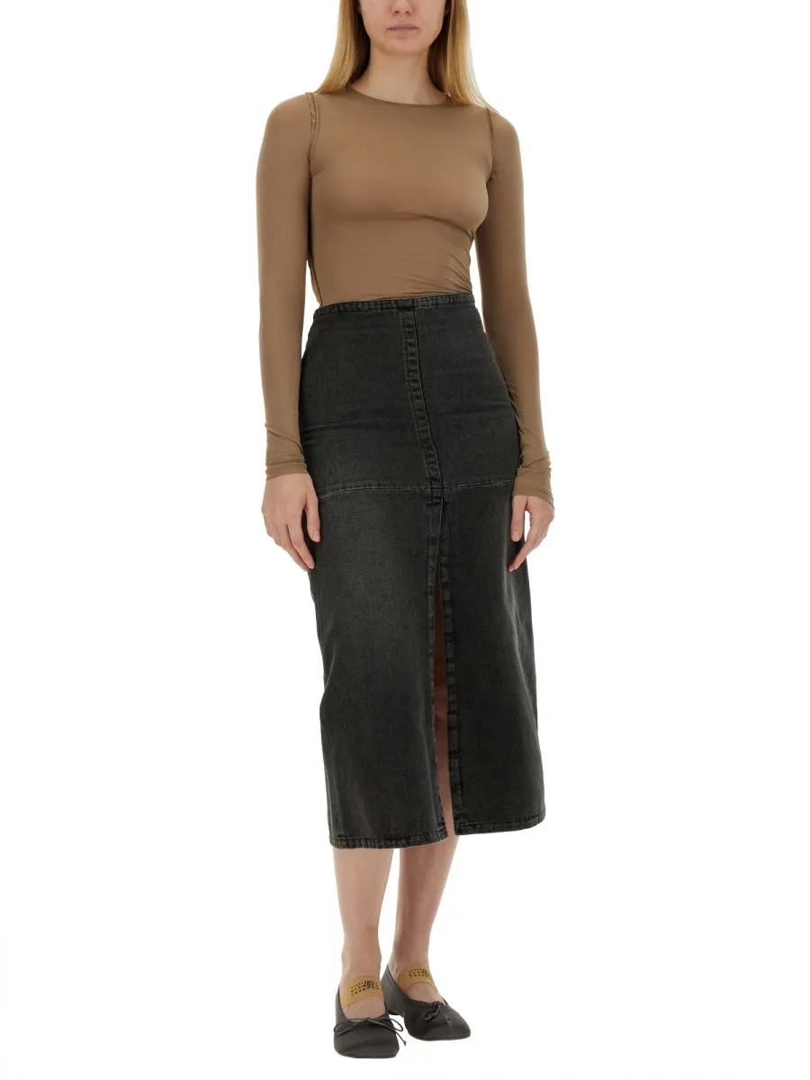 Long Denim Skirt sold by Wanan Luxury product image thumbnail 2