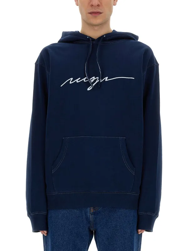 Sweatshirt With Cursive Logo sold by Wanan Luxury