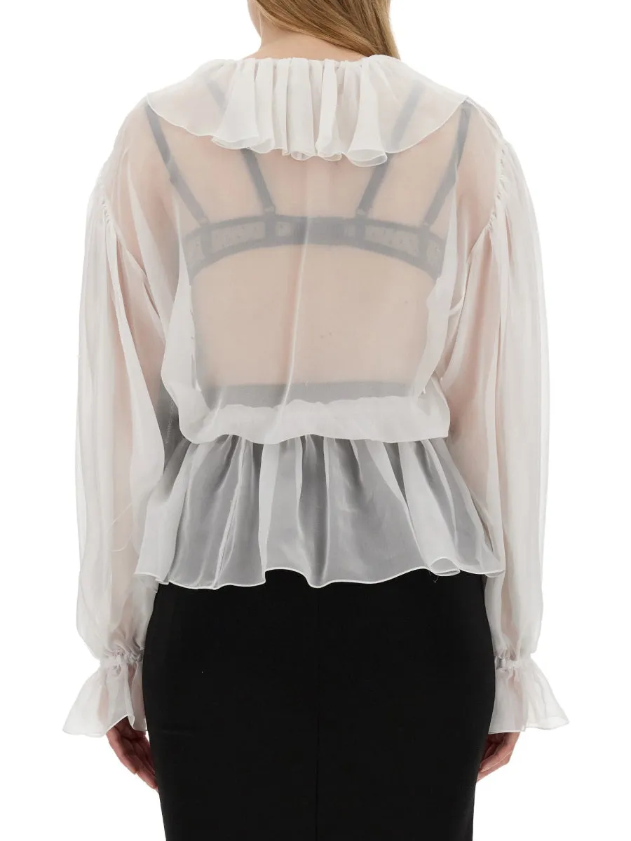 Chiffon Blouse With Ruffles sold by Wanan Luxury product image thumbnail 3