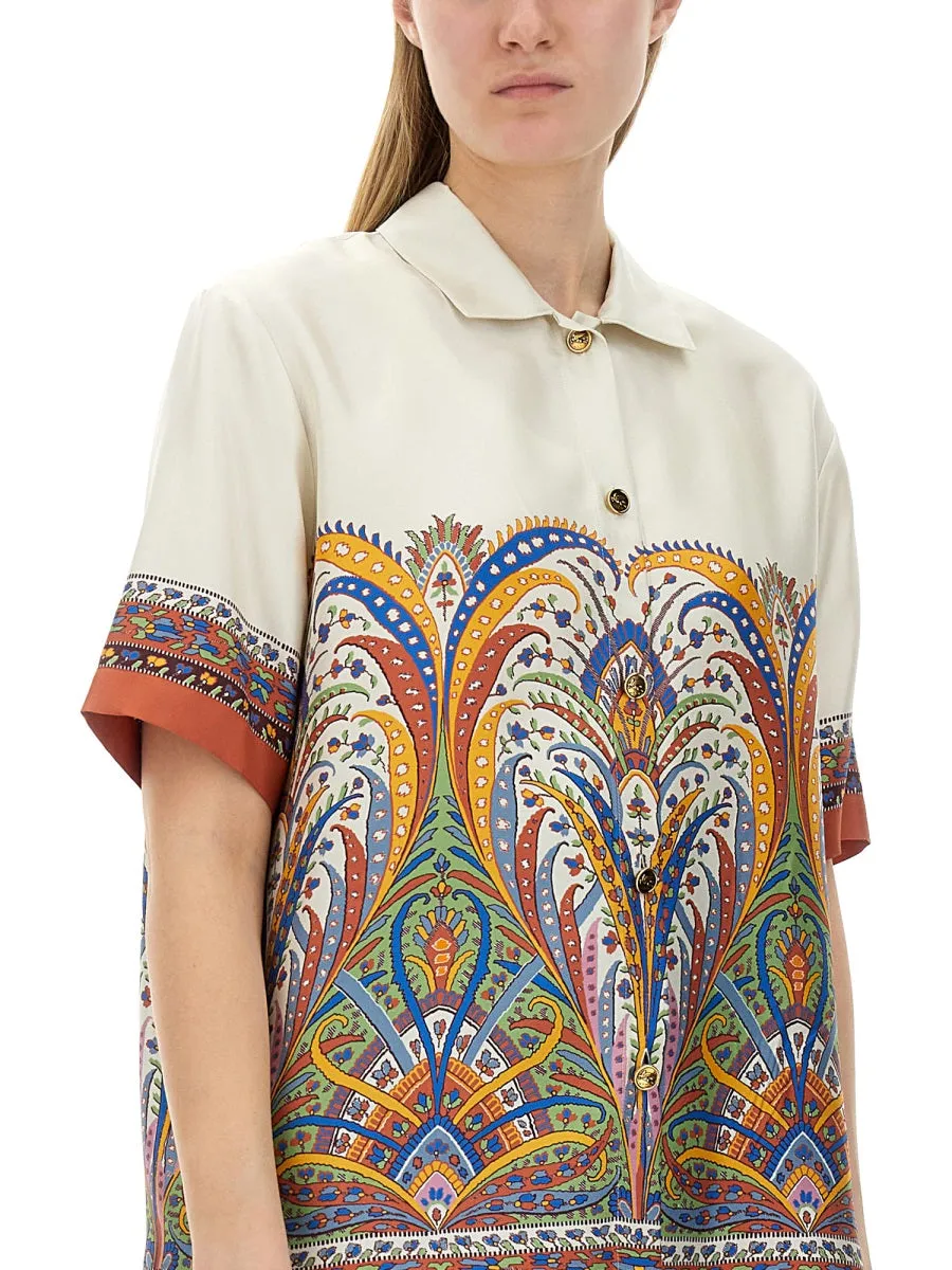 Printed Silk Shirt sold by Wanan Luxury product image thumbnail 4