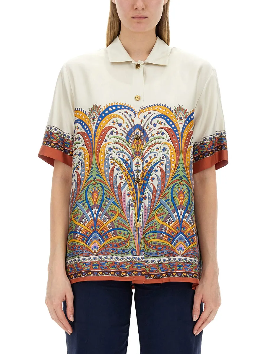 Printed Silk Shirt sold by Wanan Luxury