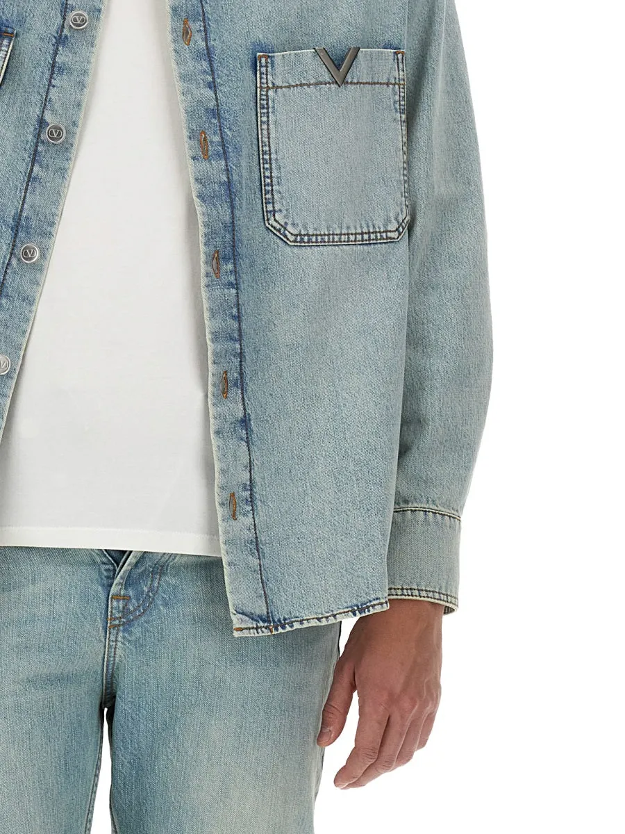 Denim Shirt sold by Wanan Luxury product image thumbnail 4