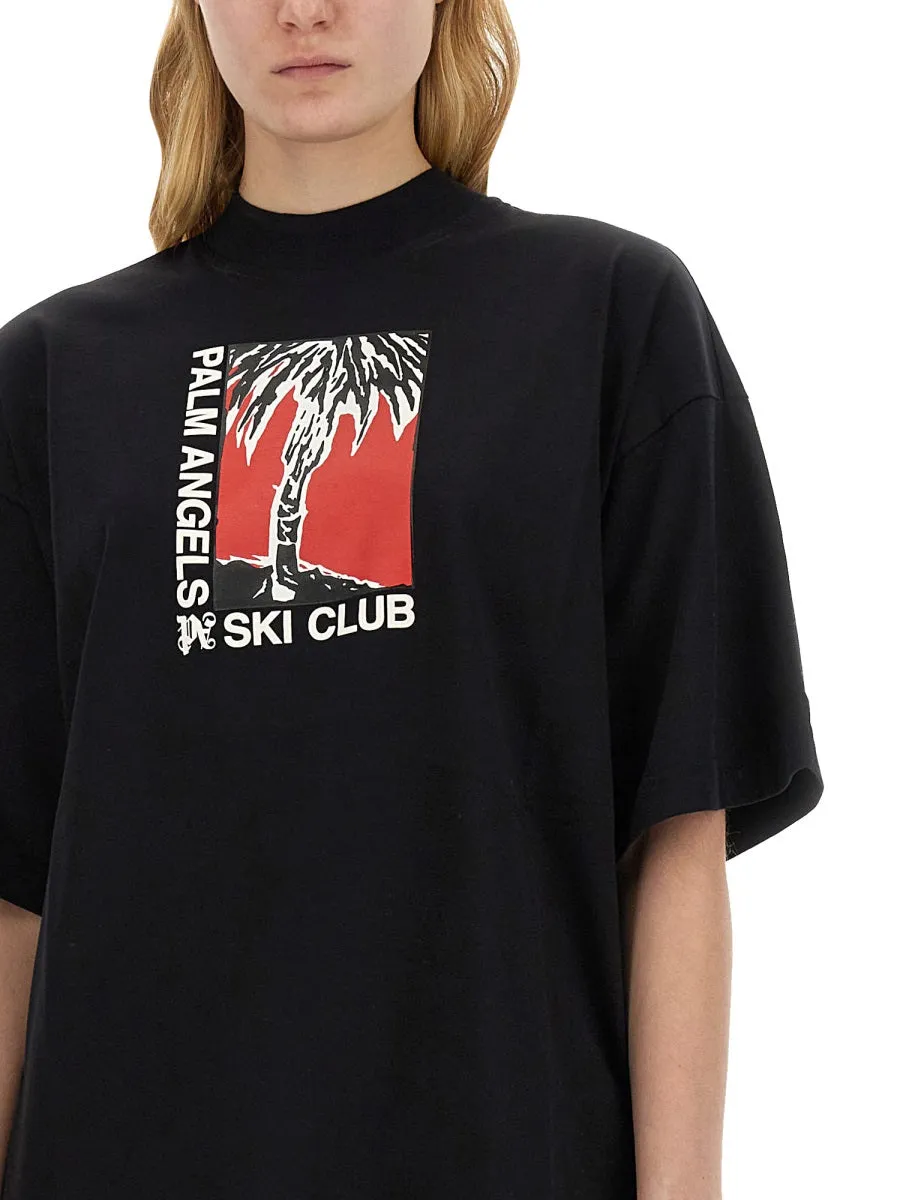 Palm Soft Fit T-Shirt Ski Club sold by Wanan Luxury product image thumbnail 4