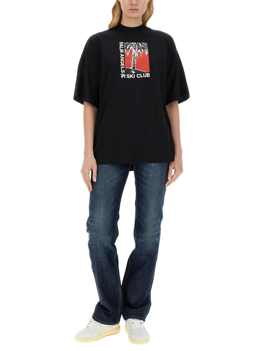 Palm Soft Fit T-Shirt Ski Club sold by Wanan Luxury product image thumbnail 2