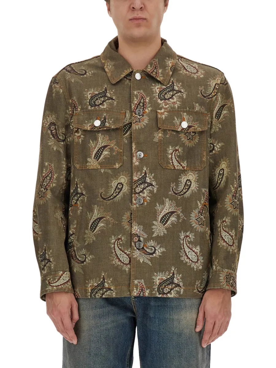 Paisley Print Shirt sold by Wanan Luxury