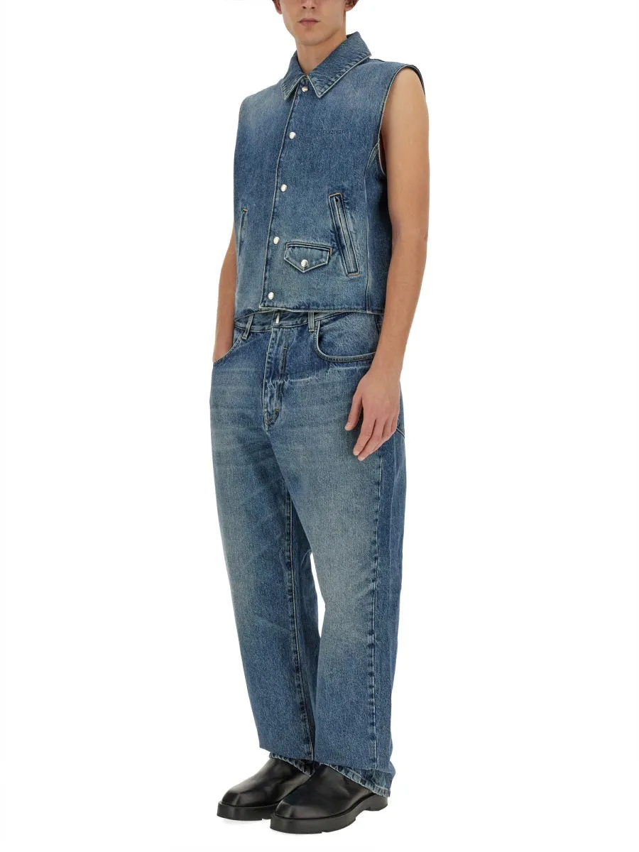 Denim Vest sold by Wanan Luxury product image thumbnail 4
