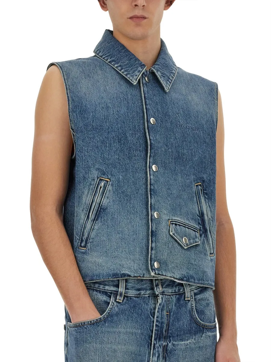 Denim Vest sold by Wanan Luxury product image thumbnail 5