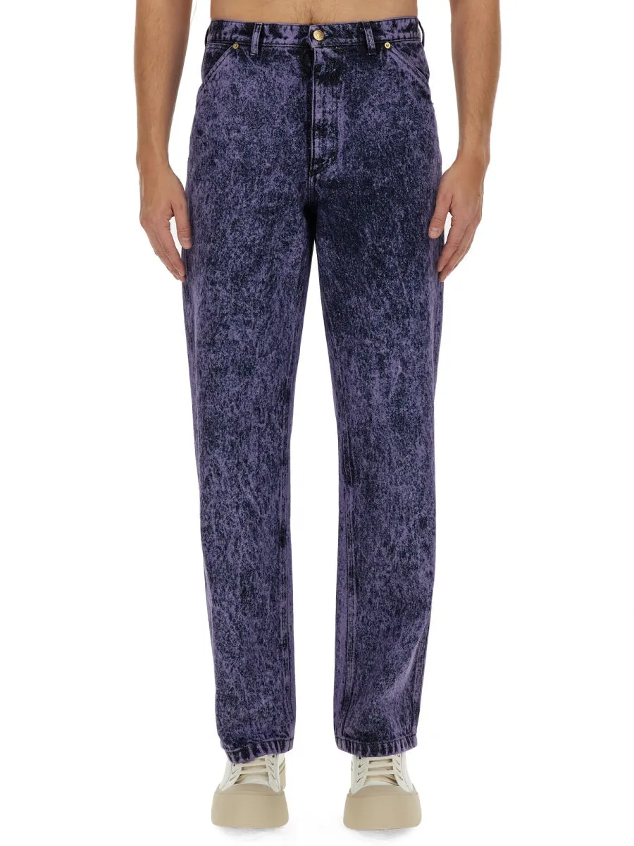 Marbled Effect Jeans sold by Wanan Luxury