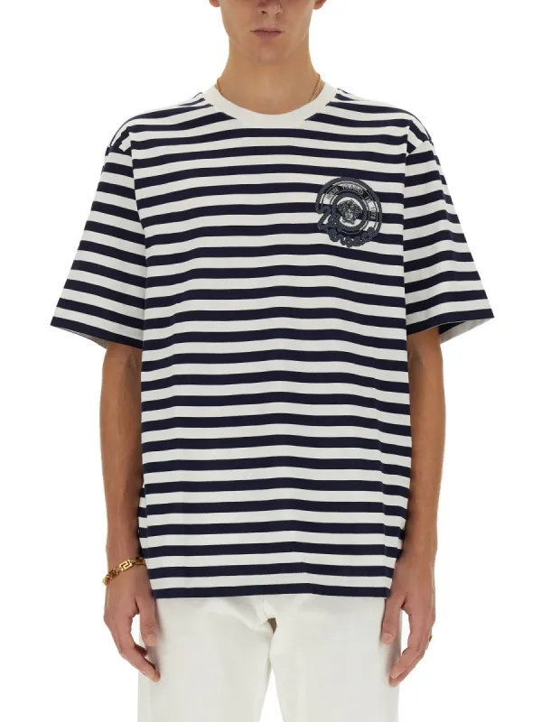 Striped T-Shirt made by Versace