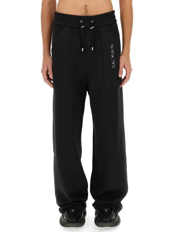 Jogging Pants With Logo made by Balmain
