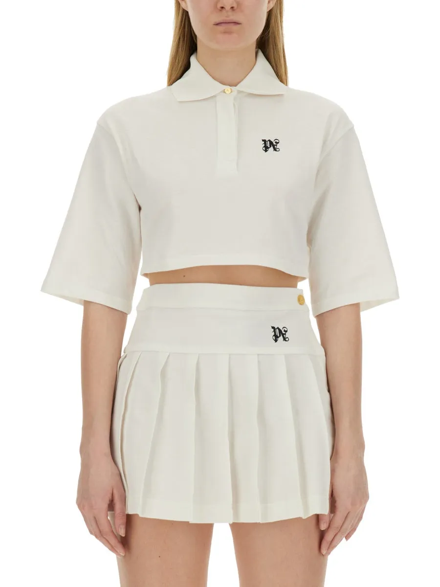 Monogram Cropped Polo Shirt sold by Wanan Luxury