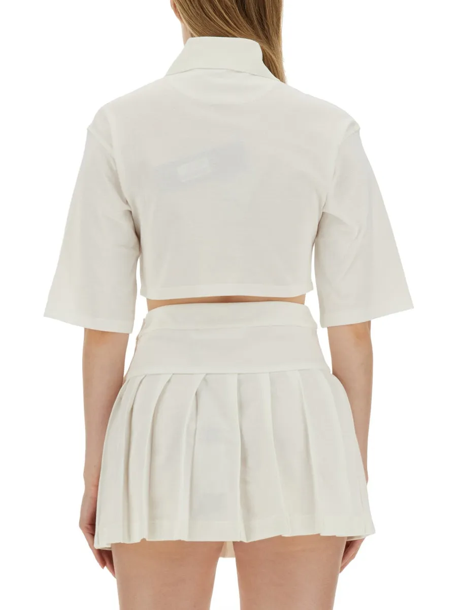 Monogram Cropped Polo Shirt sold by Wanan Luxury product image thumbnail 3