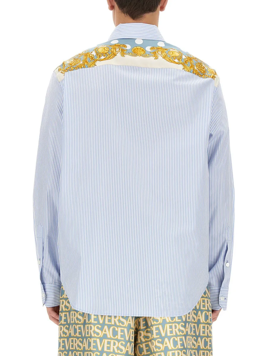 Seashell Baroque Striped Shirt sold by Wanan Luxury product image thumbnail 3