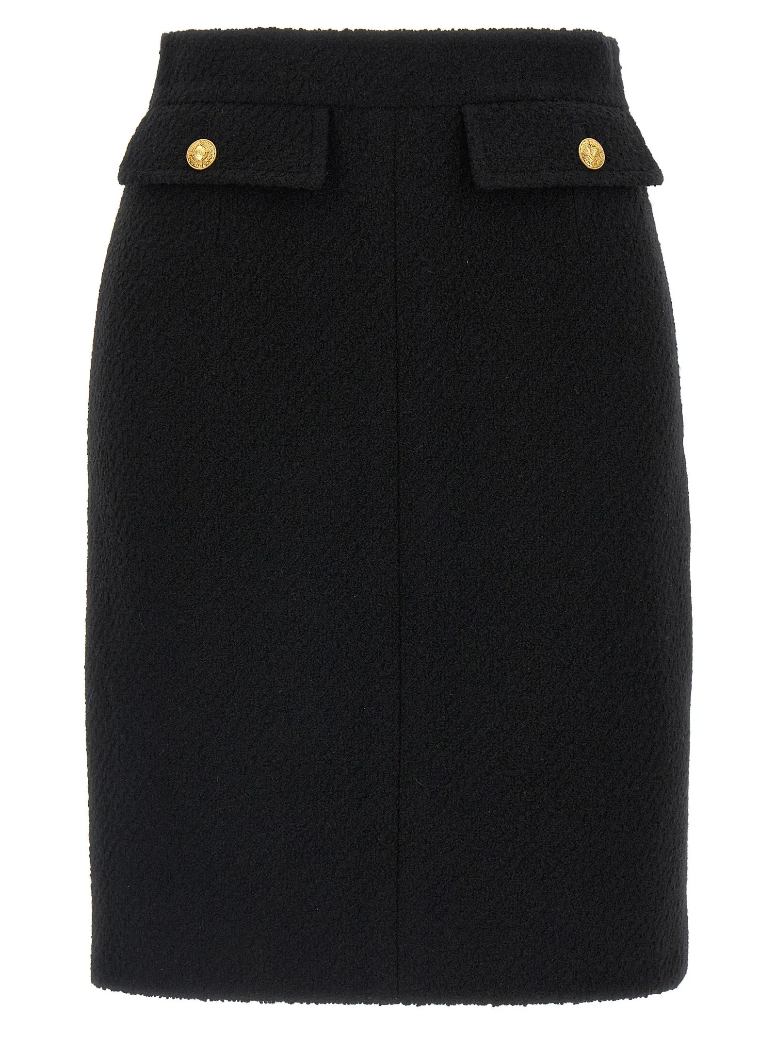 Bouclé Wool Skirt Skirts Black sold by Wanan Luxury