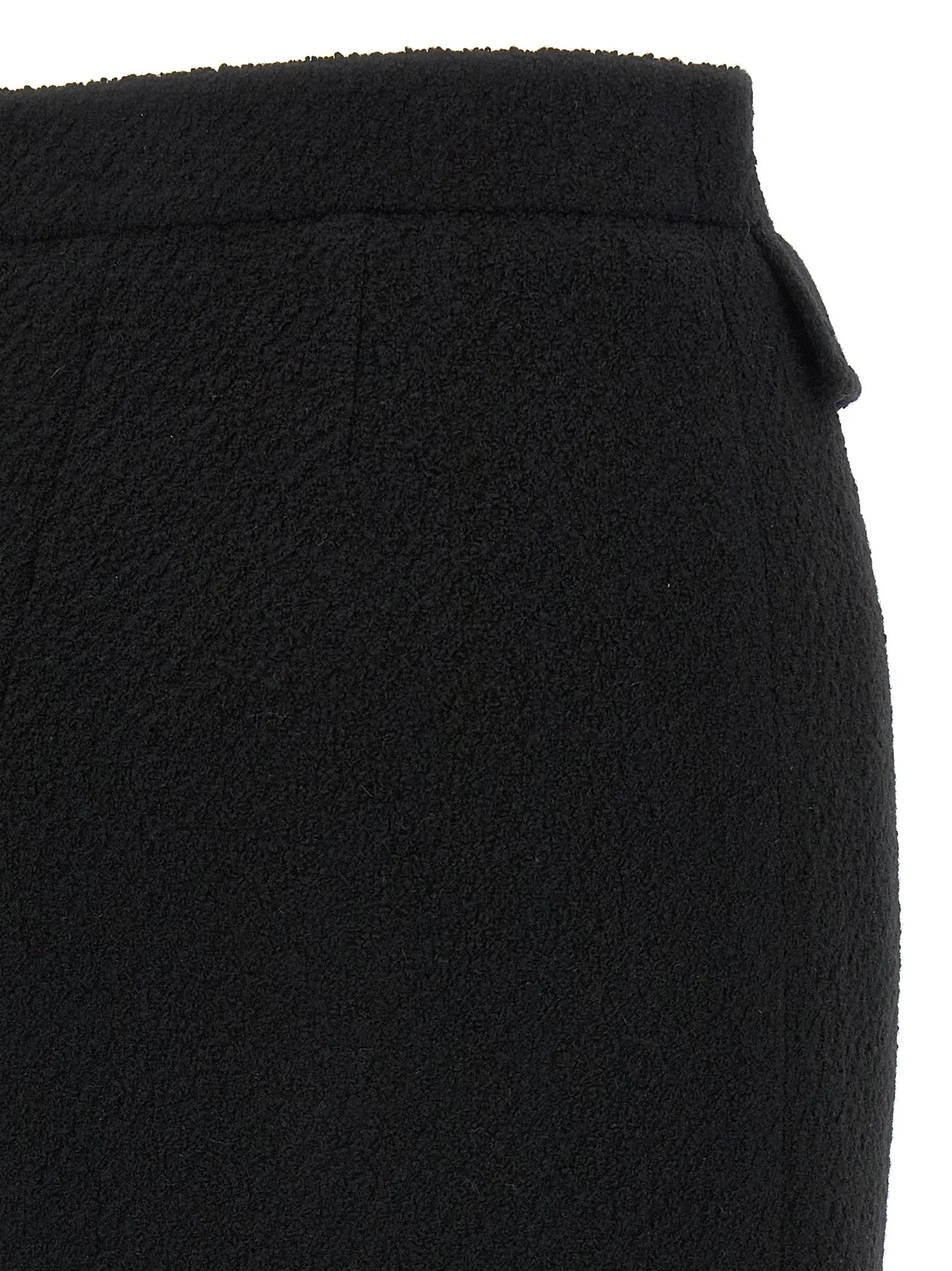Bouclé Wool Skirt Skirts Black sold by Wanan Luxury product image thumbnail 4
