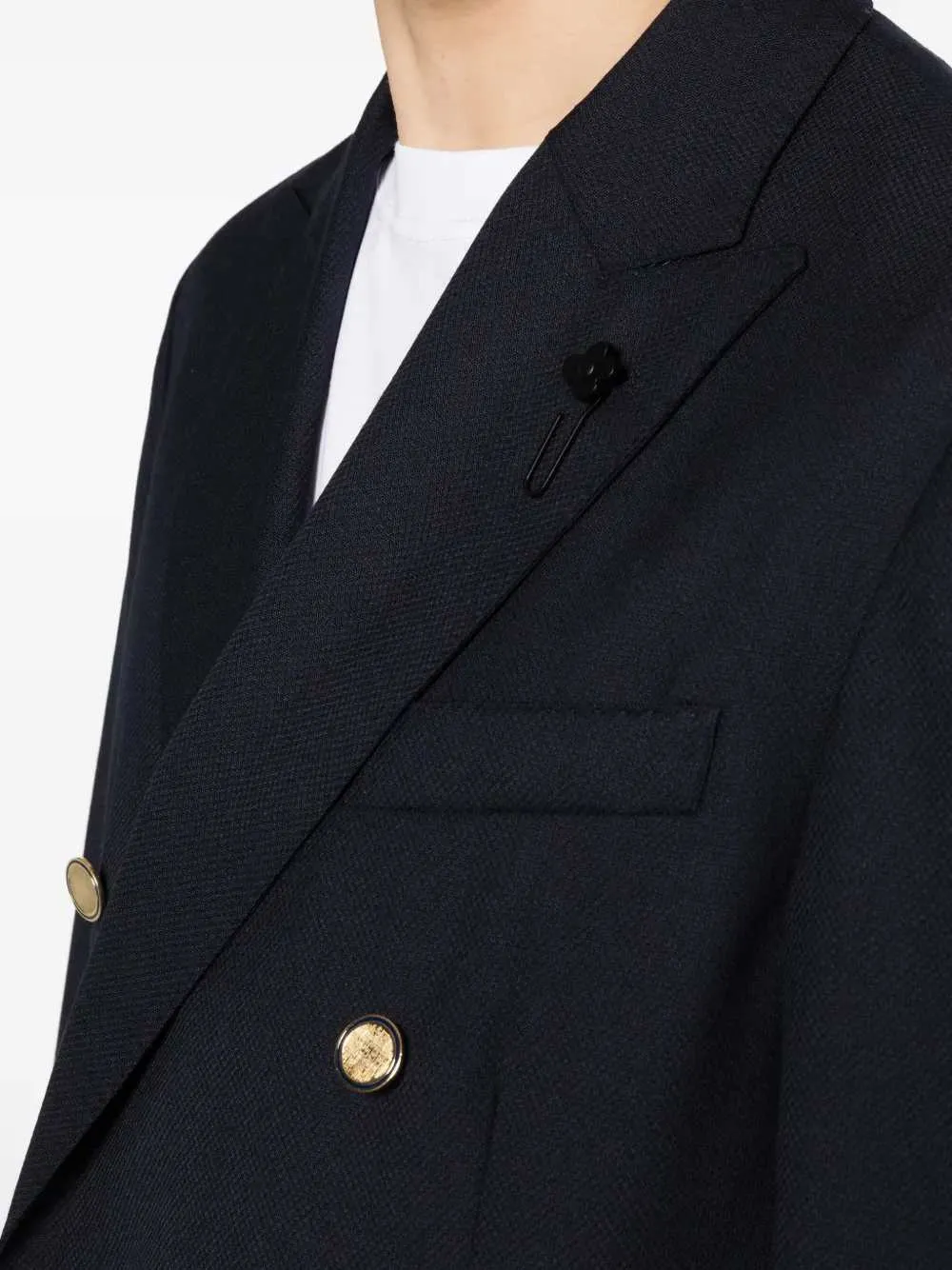 Gold-Tone Double-Breasted Blazer sold by Wanan Luxury product image thumbnail 5