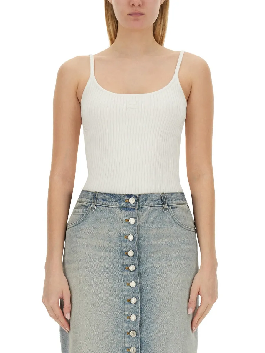 "Reedition" Knit Tank Top sold by Wanan Luxury