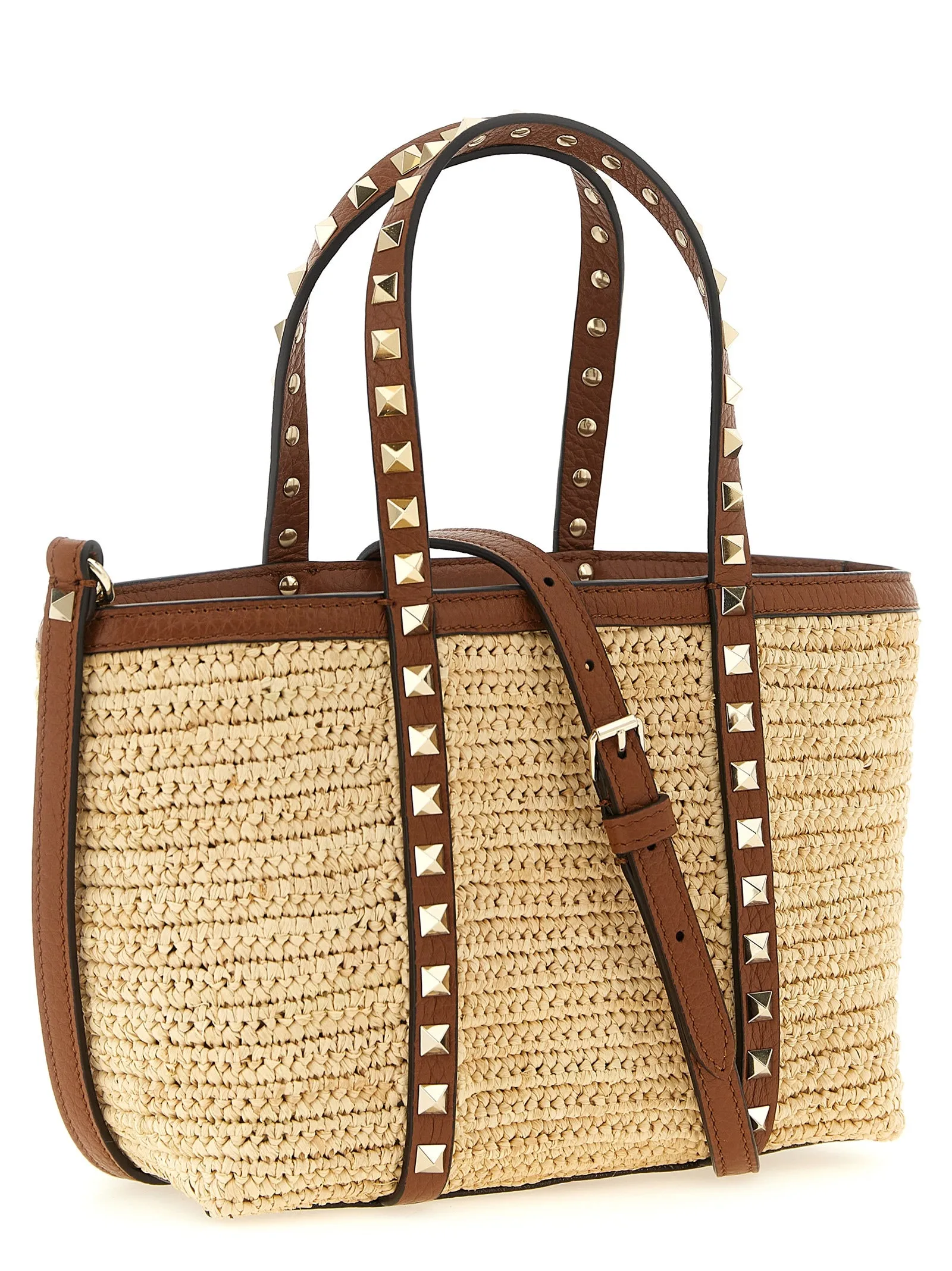 Rockstud Tote Bag Beige sold by Wanan Luxury product image thumbnail 2