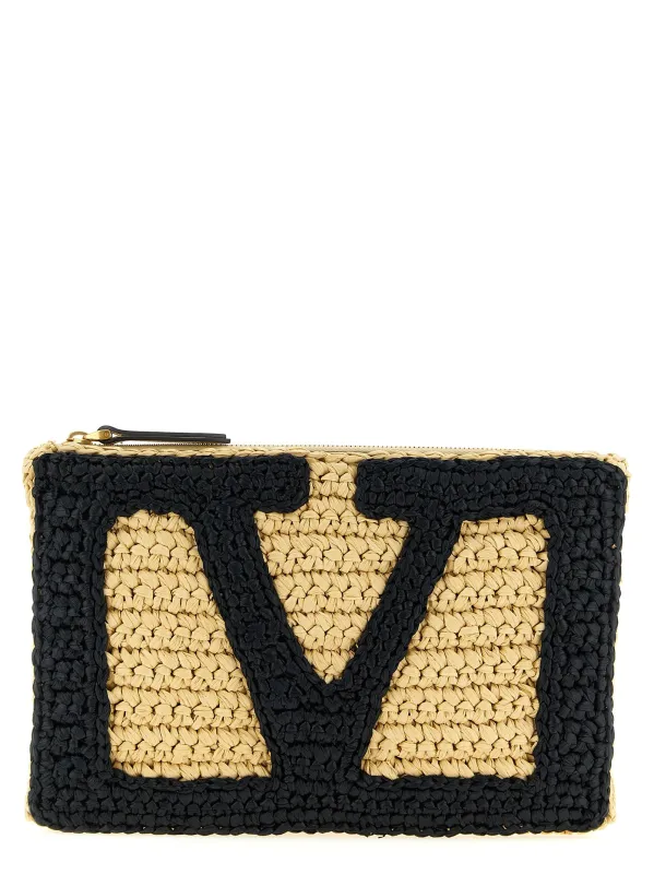 Vivasuperstarcrochet Clutch Beige sold by Wanan Luxury
